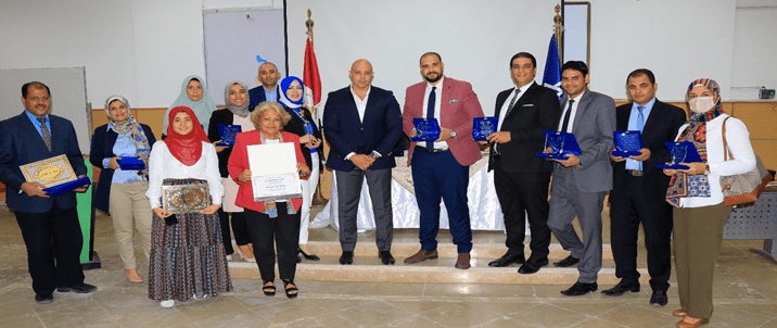 The Faculty of Business Administration, Al-Nahda University, honors outstanding students during the academic year 2020/2021