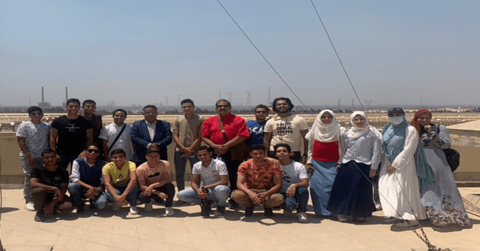The Faculty of Engineering, Al-Nahda University, on a field Trip to the solar and thermal power station in Al-Korimat