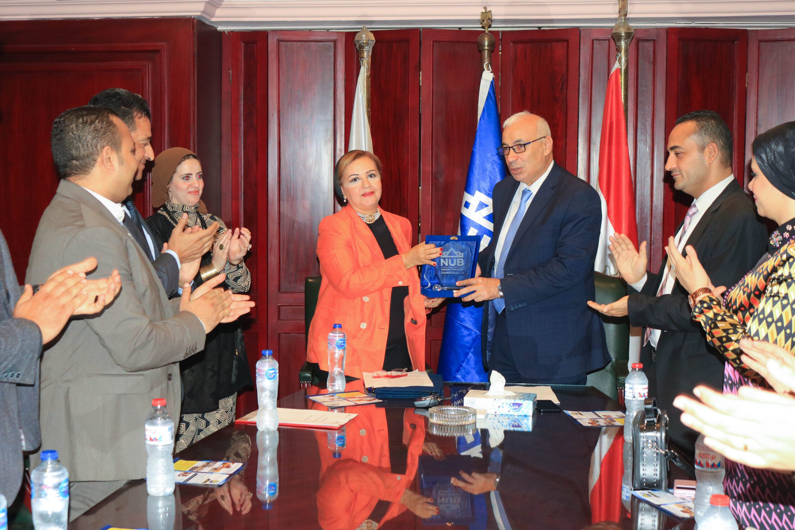 Signing a cooperation protocol between Al-Nahda University and the Middle East News Agency